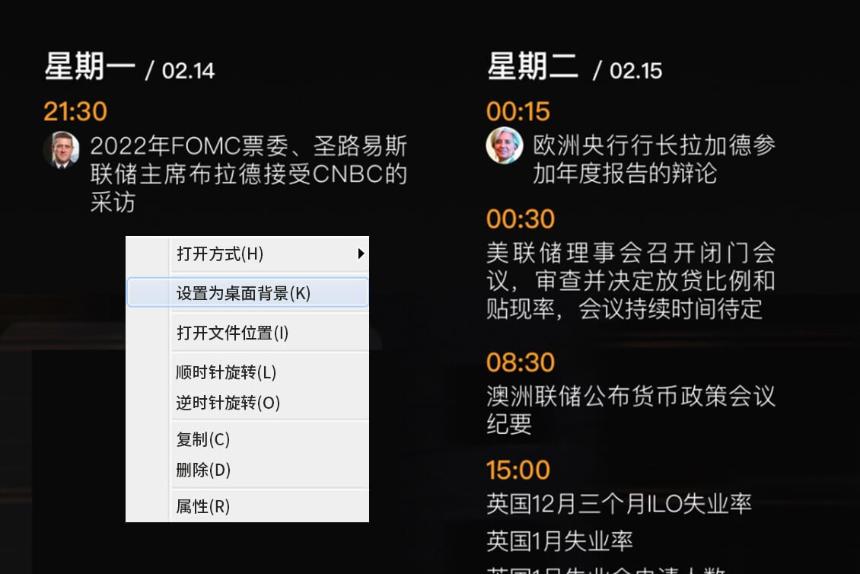 2025年05月05日-2025年05月11日财经数据与事件精美周历壁纸
