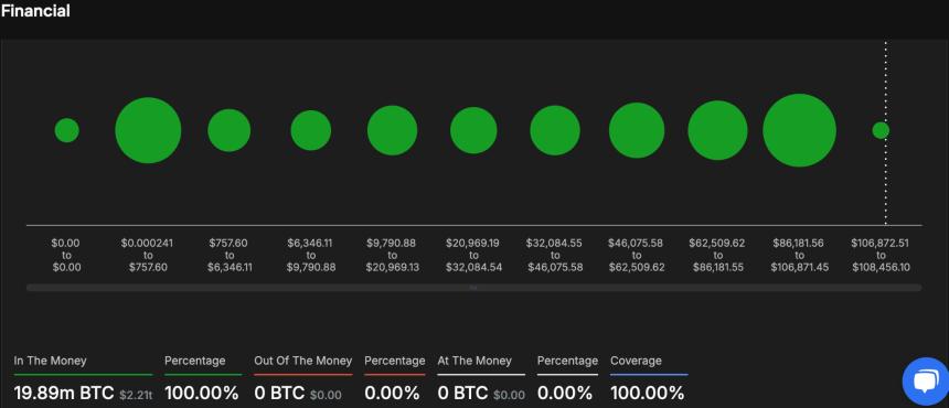 Bitcoin Global In/Out of the Money