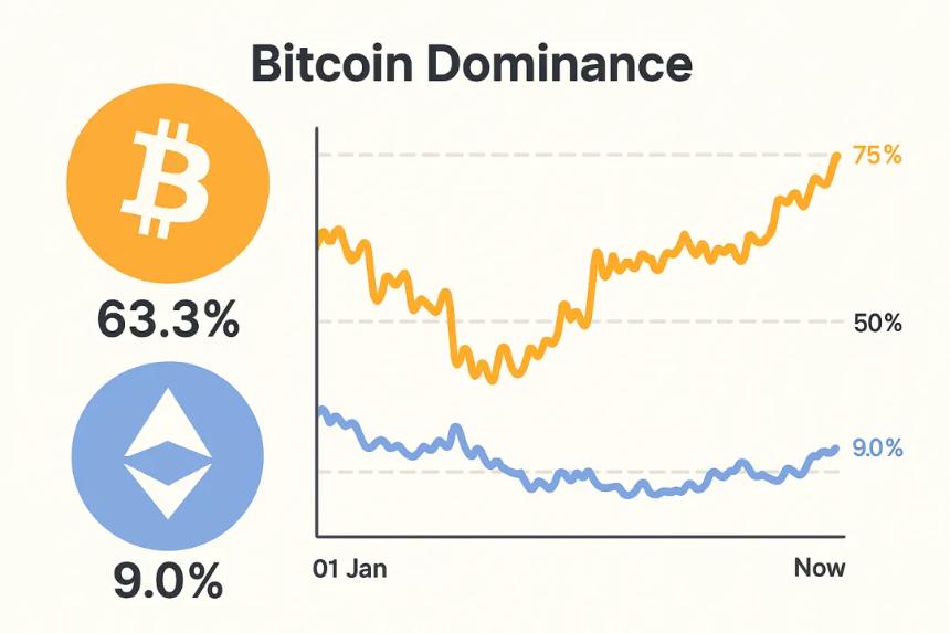 龙头资产统治力 比特币Donminance可以长期保持吗？