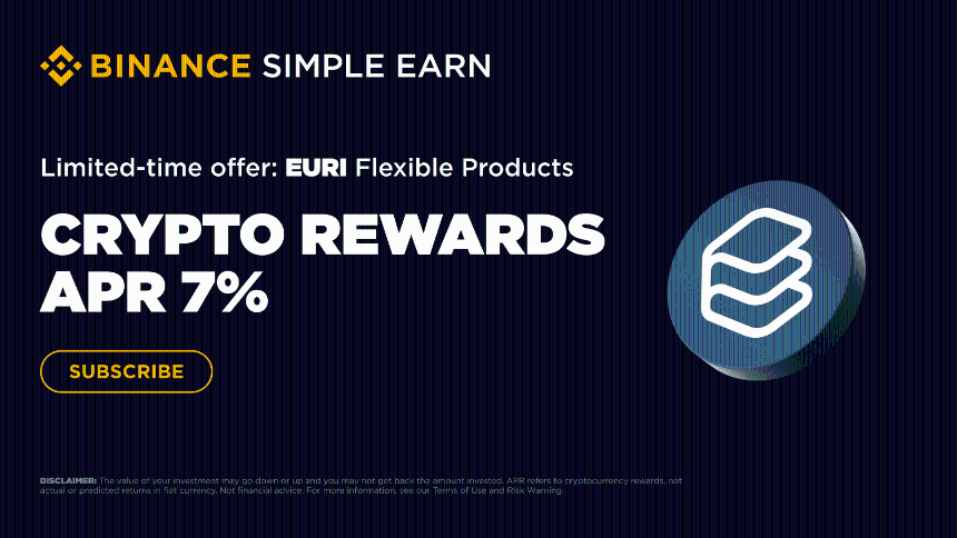 Sản phẩm Simple Earn EURI: Hoàn tất đăng ký để hưởng APR lên tới 7%!