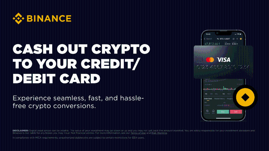 Binance Introduces ‘Sell Crypto to Credit/Debit Card’ Feature in Partnership with Paymonade