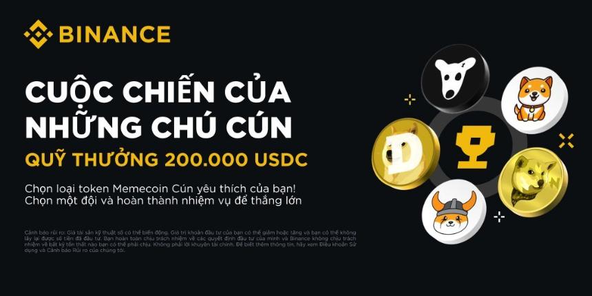 Cuộc chiến của những chú cún: Tham gia Trận chiến Memecoin đỉnh cao để chia sẻ phần thưởng 200.000 USDC!